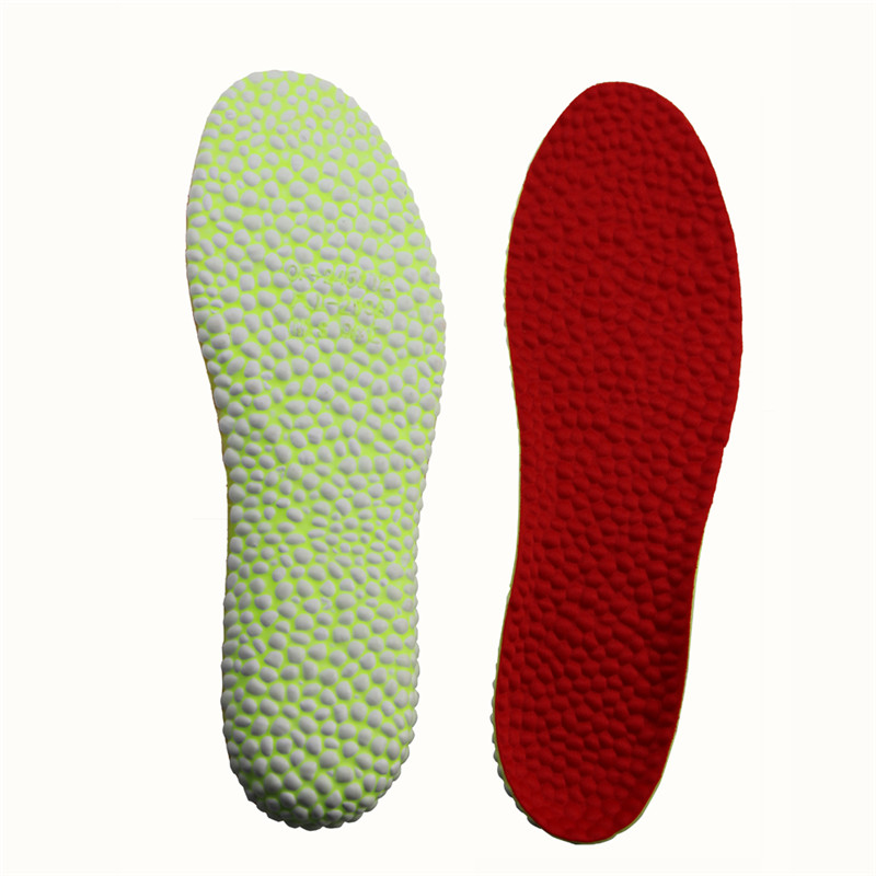 Teknik E-TPU Popcorn Insoles High Elasticitet Lätt Vikt Plantar Fascisit Shoes Massage Ortotec Insoles for Män och kvinnor