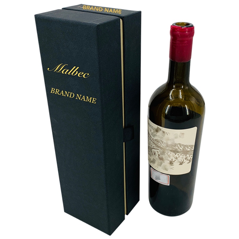 Lyxanpassad vinförpackning med svart EVA inuti