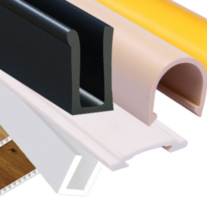 Anpassade ovanliga extruderade plastprofiler för ett stort utbud av inredningsmaterial för byggnadskontor