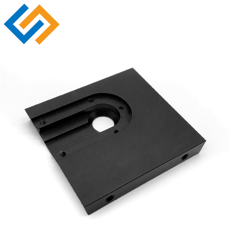 Anpassade CNC svarta anodiserade aluminiumdelar
