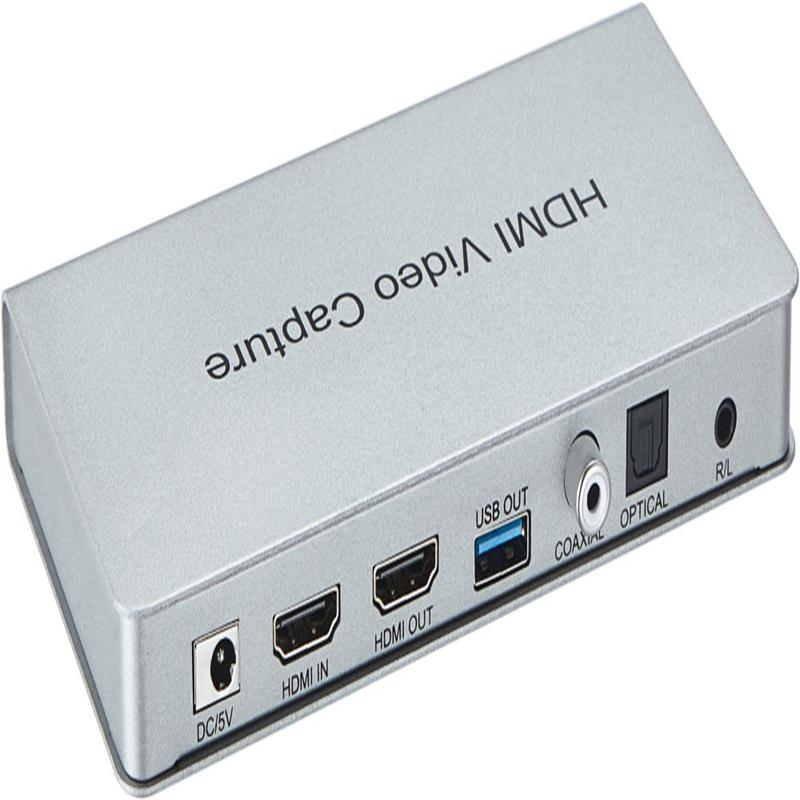 USB 3.0 HDMI-videoinspelning med HDMI Loopout, koaxial, optiskt ljud