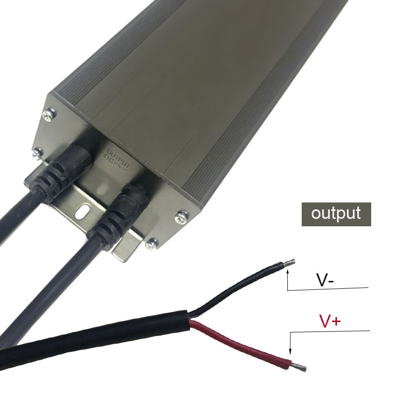 12v400w Zhongshan högkvalitativ konstant spänning vattentät svartgrå aluminiumskalförare