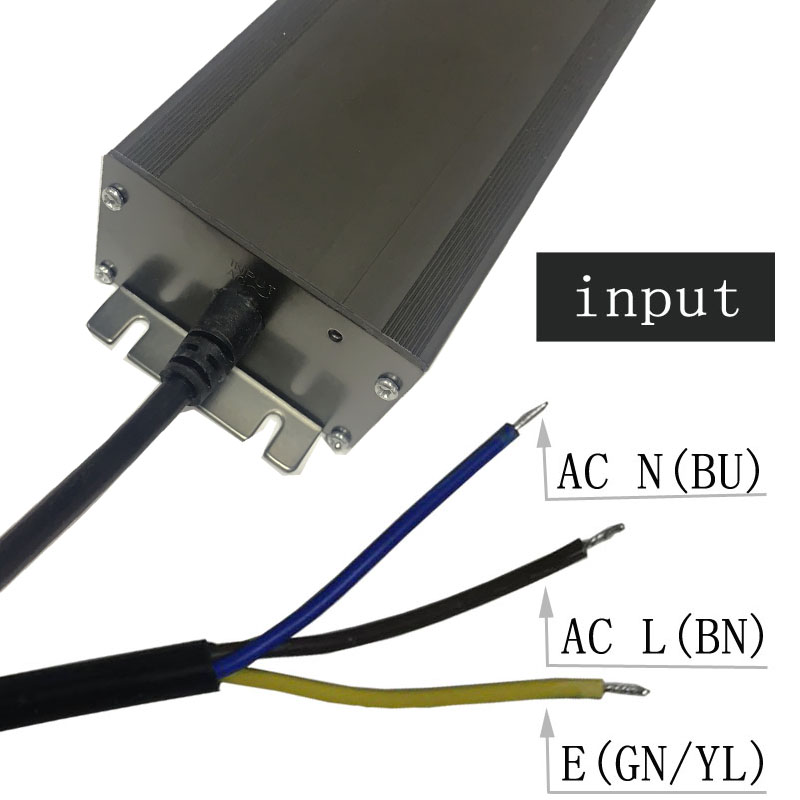 12v400w Zhongshan högkvalitativ konstant spänning vattentät svartgrå aluminiumskalförare