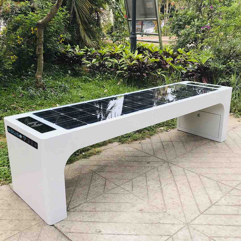 USB- telefonladdare Yttre Street Furniture Solar Powered Smart Garden Bench