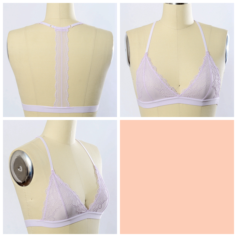 Ga-5326 Grace Girl Eyete T-Back Lace Bralette