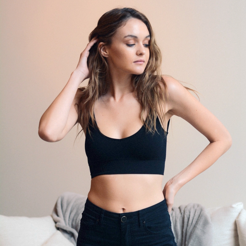 GA-5349 Grace Girl Low Back Seamless Bralette Partihandel