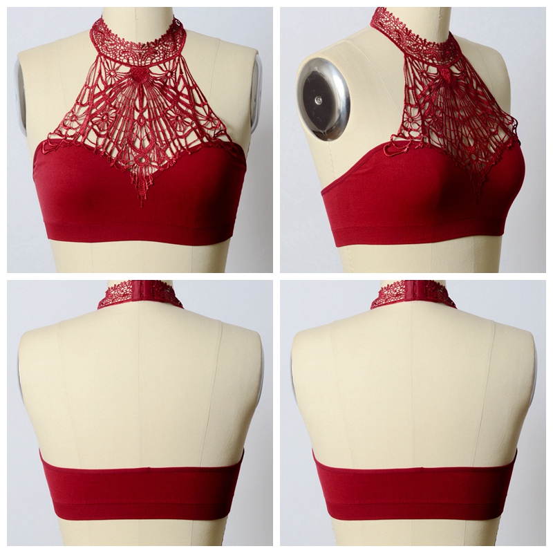 Ga-5383 Grace Girl Barock High Neck Bralette Partihandel
