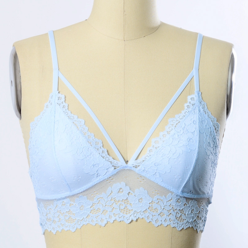 Ga-5430 Grace Girl Floral Lace Strappy Bralette Partihandel
