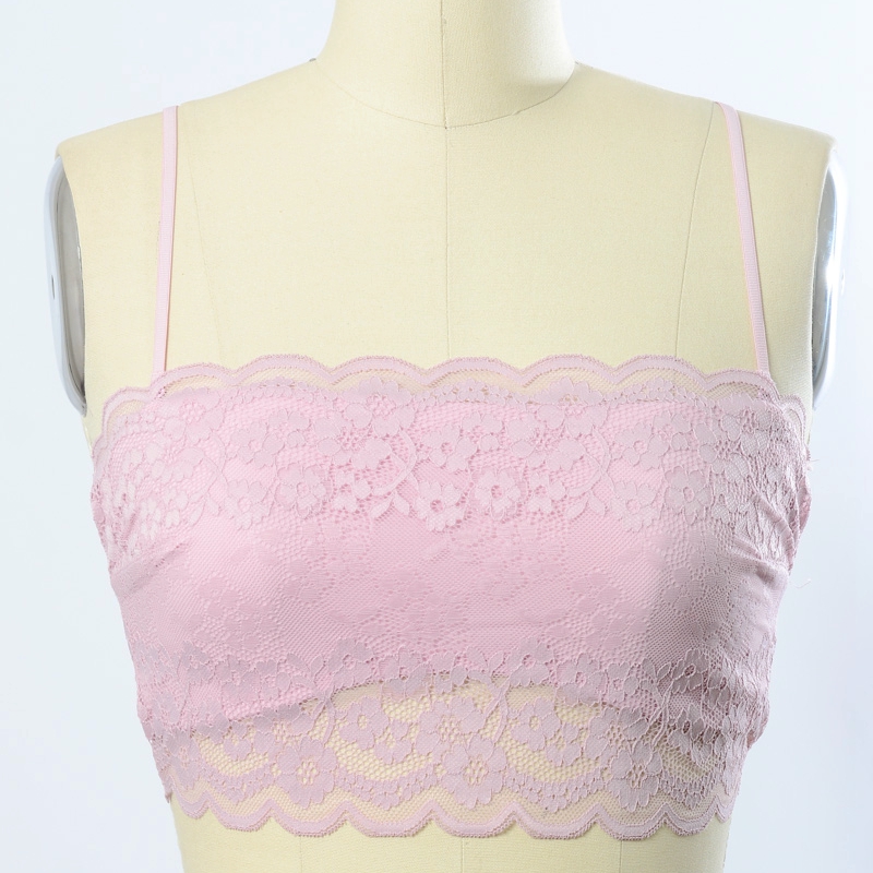 Ga-5431 Grace Girl Wide Lace Bandeau Bralette Partihandel