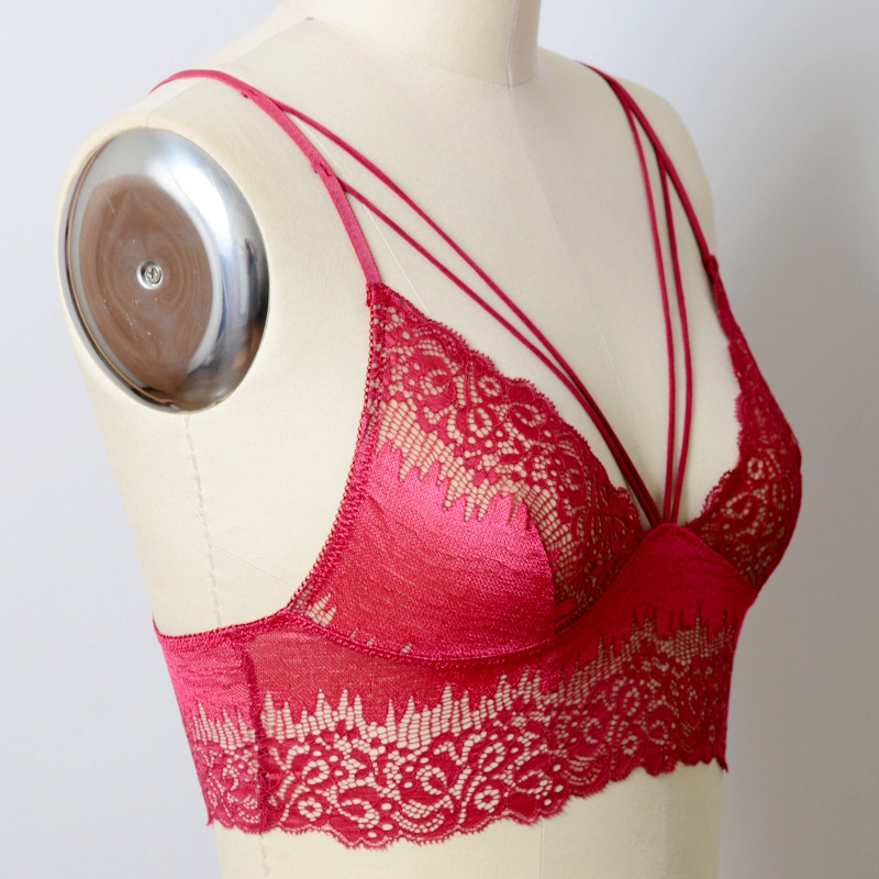 GA-5472 Grace Girl Cut Out Strappy Lace Bralette Partihandel