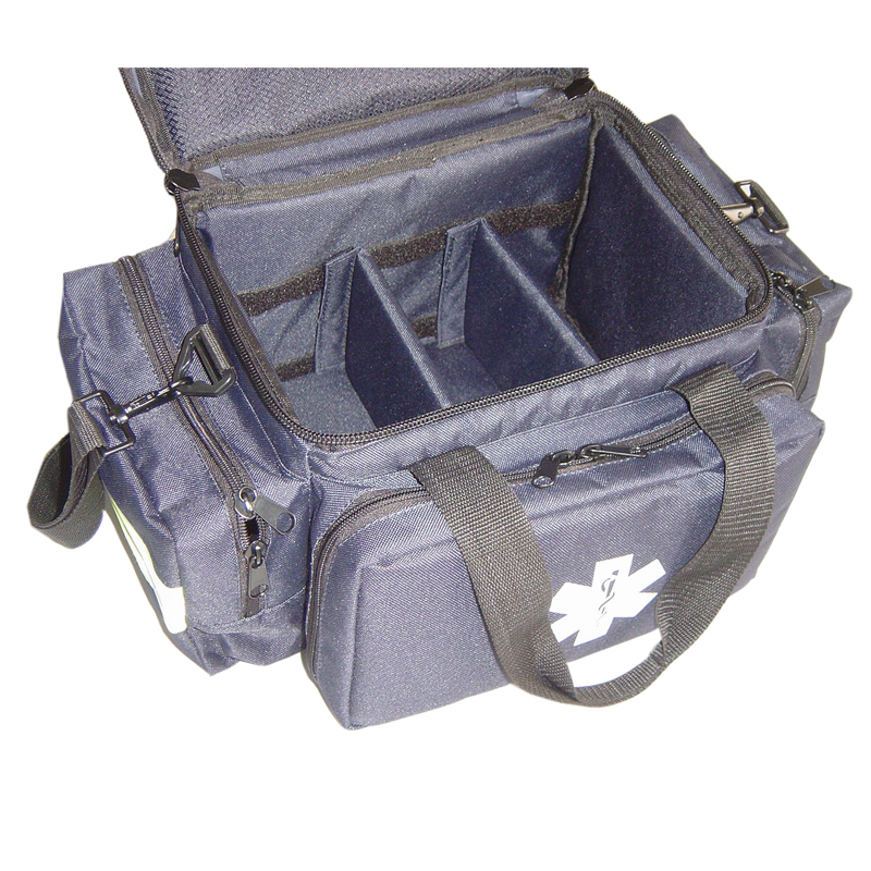 Trauma Bag - Star of Life Logo Bag med blixtlåsfickor, reflekterande trim och axelremmar Trauma Bag SR-TB0505