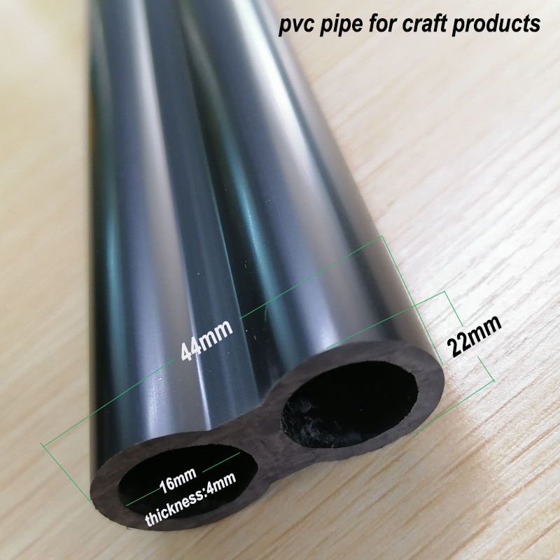 Industriell nivå Svarta PVC-rör för leksaksegna plaströr för ledstänger för hantverk