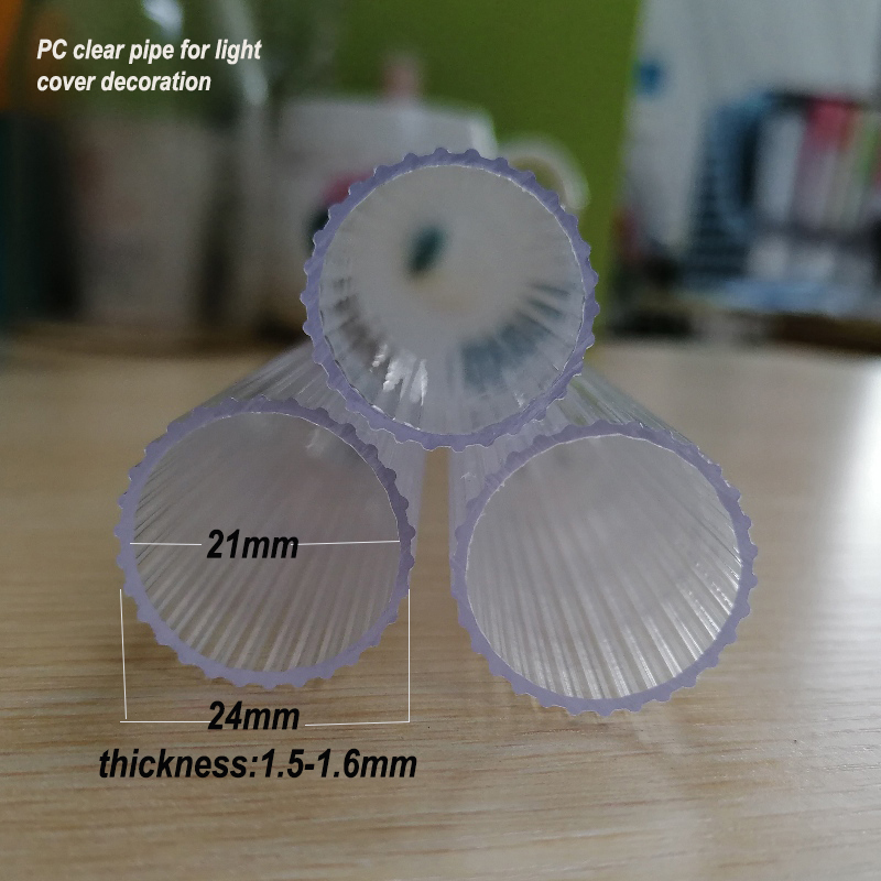 Dual-Color Co-Extrusion Polykarbonat Extrusion Lampskärm Clear LED Lighting Cover Profiles