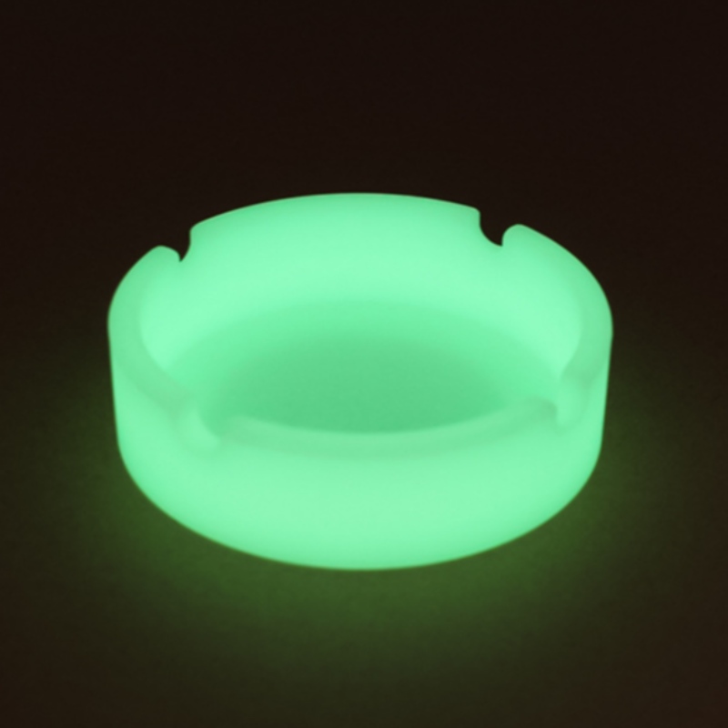 Rund lysande askkopp