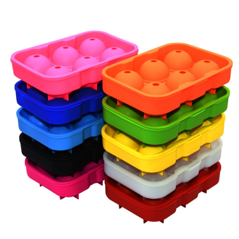 Speciell ismodell för whisky med 10 färger, 6-håls ishockeyform, rund vattentät ismaskin