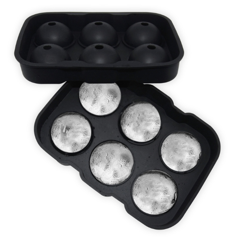 Speciell ismodell för whisky med 10 färger, 6-håls ishockeyform, rund vattentät ismaskin