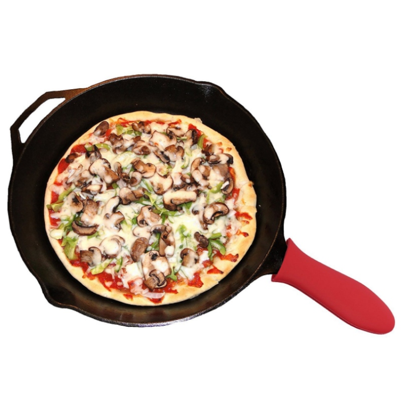 Förtjockat kiselgelhandtag täcka pannhandtag täcka stekpanna kiselgelhandtag handske värmeisolering anti glidhandtag täcka