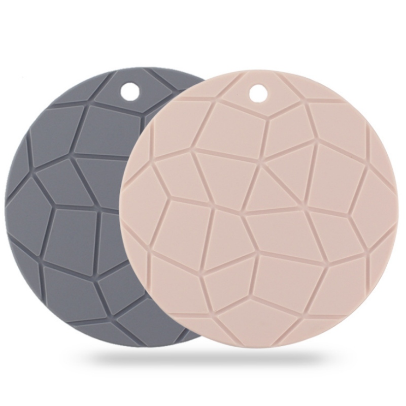 Rund geometrisk krukmatta