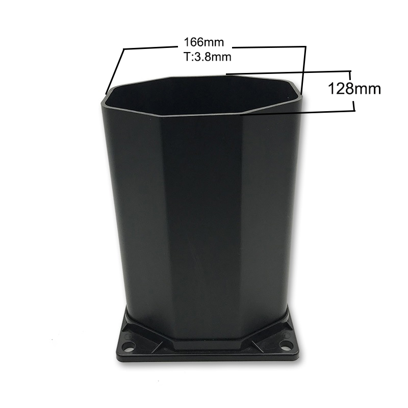 Egen PVC-plast, oktagonalt röraccessrör för badduschutrustning