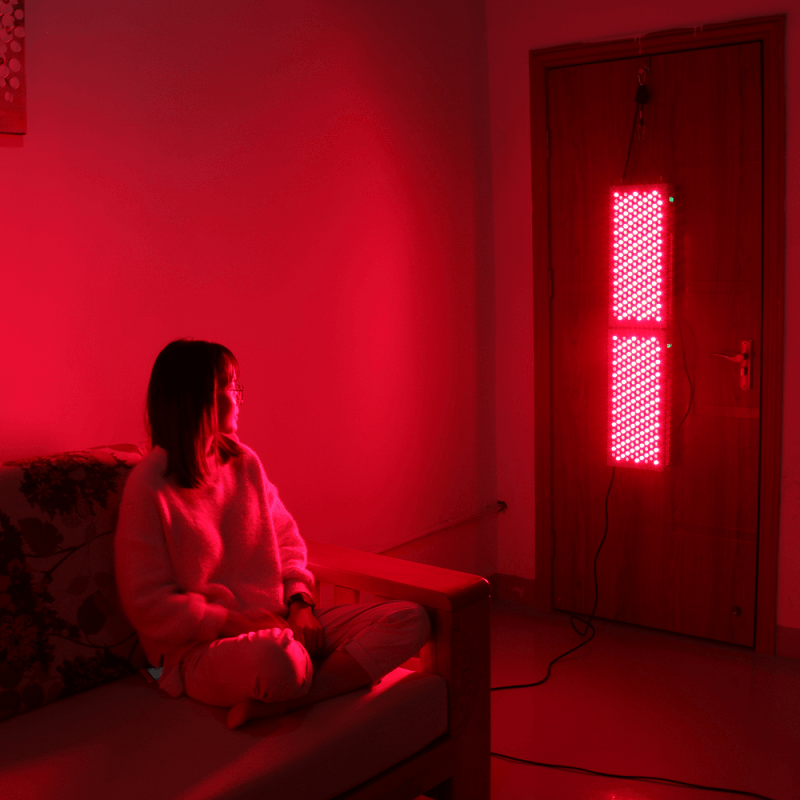 Vertikalt hänga på dörren hemma Instrument för helkroppsbehandling med rött ljus Två RD1000 monterat FDA-register