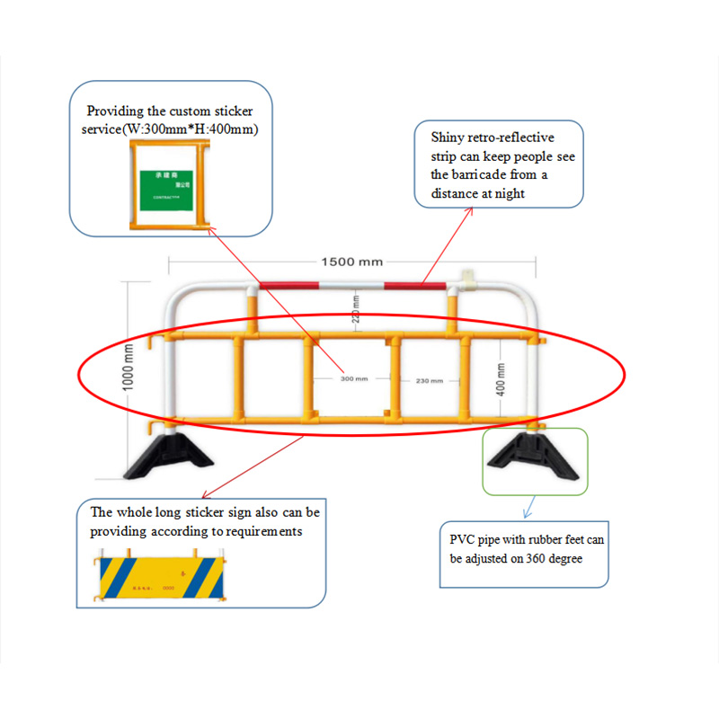 bygga trafikbarriärer publikkontroll vägbarriär 2 m folkmassakontrollbarriärer för fotgängares säkerhet