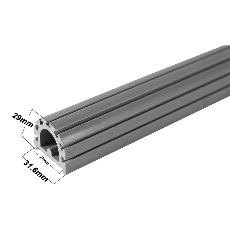 Icke-standard Skräddarsydd pvc-profil fabrik pvc industriprofil pvc D-profil