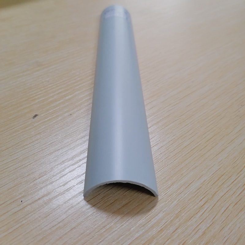 PVC C-kanal halvcirkel PVC-rörremsa PVC-extruderad profil för kantskydd
