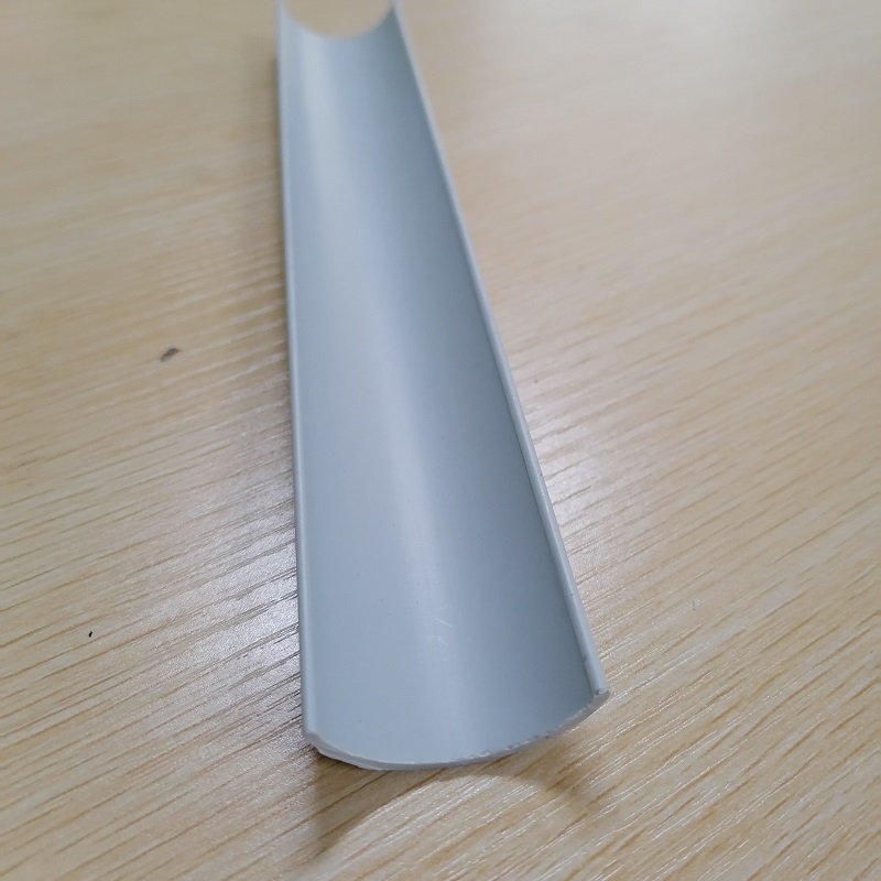 PVC C-kanal halvcirkel PVC-rörremsa PVC-extruderad profil för kantskydd