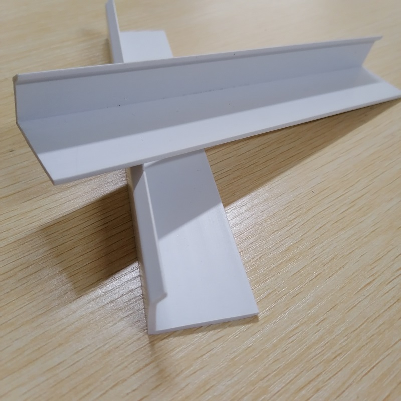 pvc Plastic l formad kanalprofil pvc skyddssektioner trimmar vinkelTrim