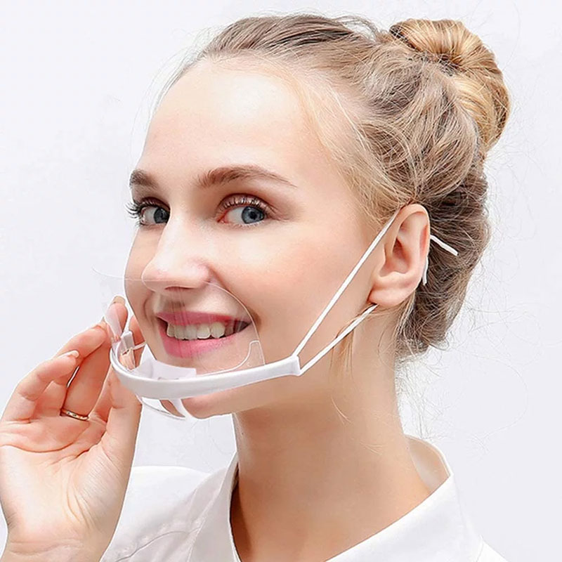 Hot Selling Tillverkare Kök Anti Fogging Transparent Mouth Shield Cover