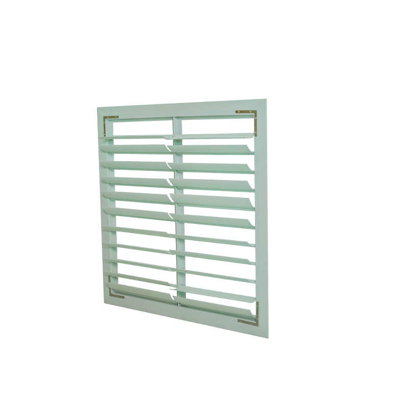 Energieffektiva persienner av persienner av plast. Ventilation PVC-spjäll för avgasfläkt
