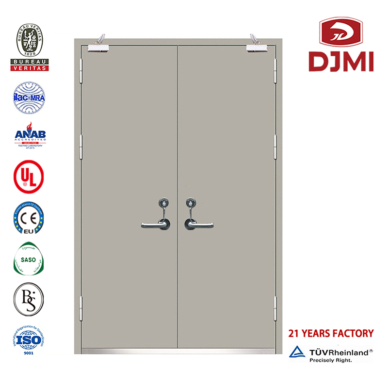 Hot Quality Hollow Metal Proof Fire Resist Steel Door Hög kvalitet brandsäkra dörrar 10C Double Swing Steel Brandklassad ytterdörr Billiga rostfria dörrar Whi Certificate 10C Double Swing Ul Listed Fire Rated Steel Acoustic Door For