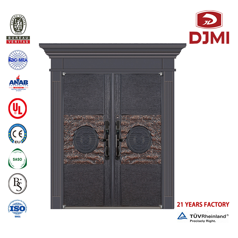 Eget trä i Guangdong New Steel Wood Security Door Super Armed Doors nya inställningar Design Armed Steel Wood Door Armed Security Doors Chinese Factory Fancy Wood Design Moulded Veneer Steel Door Material Armed Doors