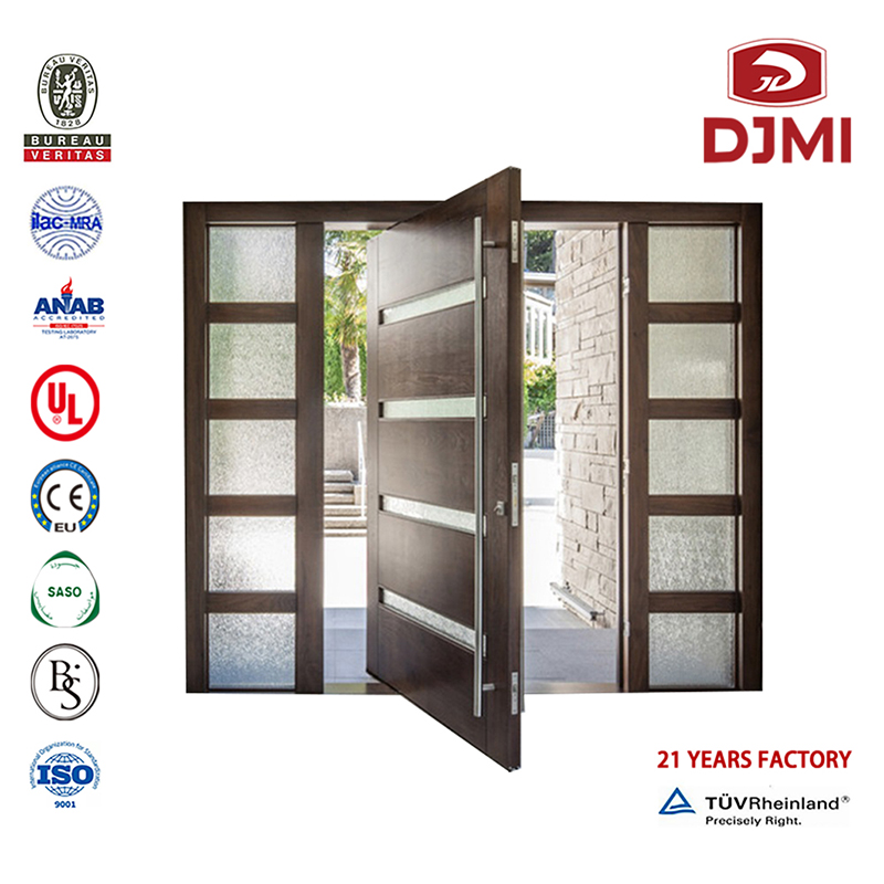 Chinese Factory Wood With Glass Main Solid Wood Entrance Door High Quality Wood Doors for Villas Main Villa Entrance Wood Design Door Billiga Typer av Home Modern Plywood Design Kitchen Ingång Door