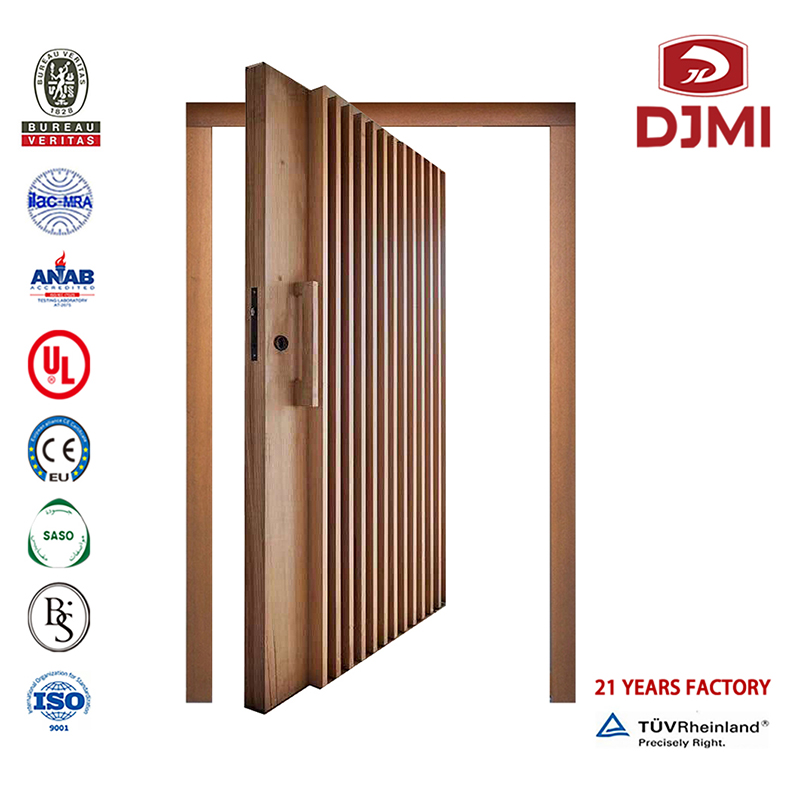 Anpassad skärande huvudteak med glas och trädörr Double Wood Doors Double Wood Doors nya inställningar Design Solid Pivot Main Carsed Wood Entrance Chinese Factory Wood Wood Wood Door With Glass Design Main Fast Wood Entrance Door
