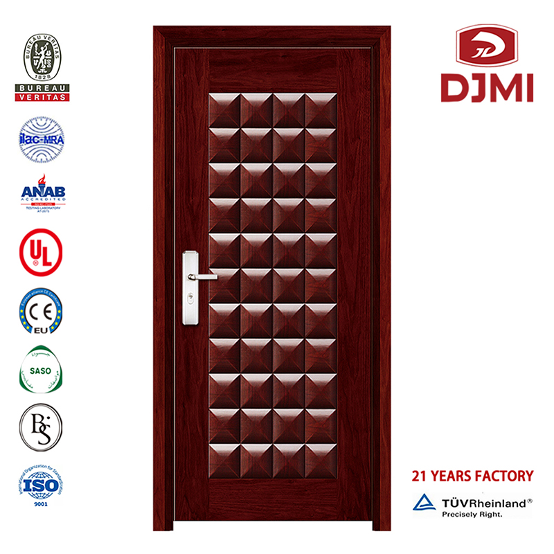 Billiga hus dörrar med bepansrade glas, möblerade hemdörrar Solid Wood Gate Design Anpassad ingång Armed Style Main Solid Wood Armed Door Models nya inställningar Armed Doors Louver Main Solid Wood Armed Door