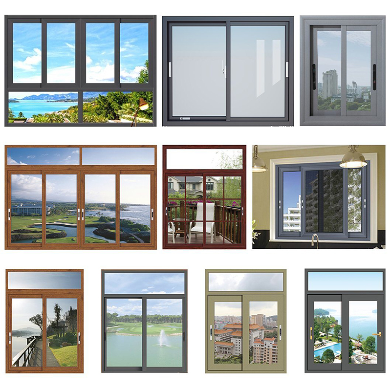 Smörsäljande Commerical Grade Sliding Window Manufacturer Best Aluminium Windows Customera Windows Design Heat Insulined Double Glazed Sliding Window Multifunktionellt Med Fiber Mosquito Net low-E Glass Sliding Window Aluminium