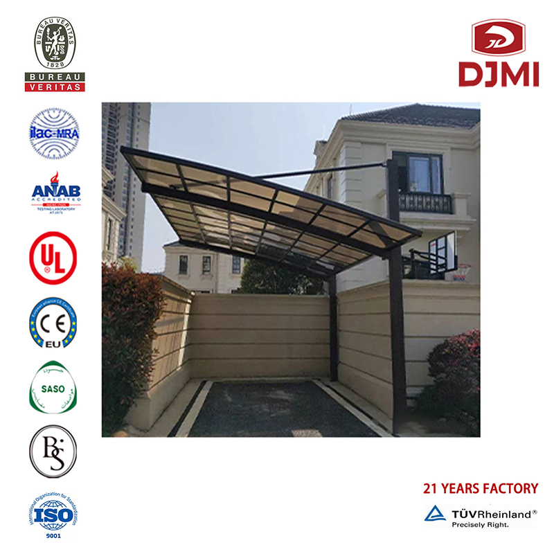 Anpassad för dörrar och terrasser Commercial Polykarbonat Carport Canopi Multifunktionell Gazebo High Snow Last Carport Aluminium pull Carports Canopi Professional Outdoor Shed Villa Carport With Arched Roof Drag Carports Canopy