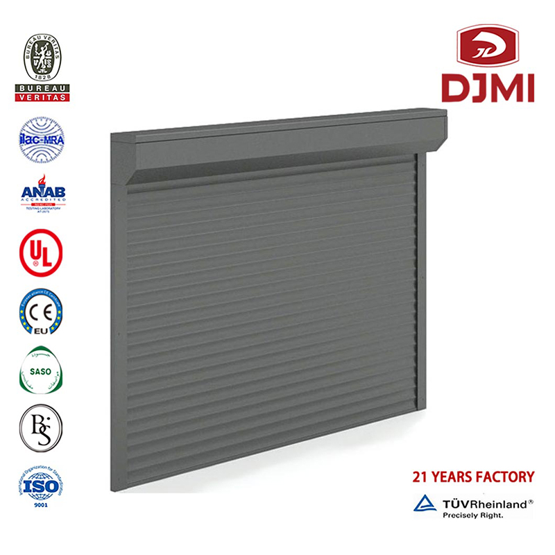 Elektrisk Roller Ny Design Termisk Isolering Garage Dörr Brand Ny Vit Shutter Roller Door Hot Selling Best Quality Aluminium Roller Section Single Overhead Garage Door