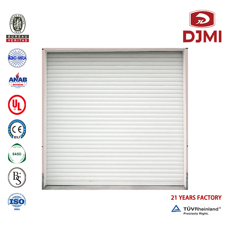 Multifunktionell Kall isolering Överhuvudvägg stål Modern Garage Door Professional Roll Up Aluminium Panel Överhuvuddörrar Trä Garage Dörr Ny Design Moderna Dörrar Brandhastighet Garage Overhead Door