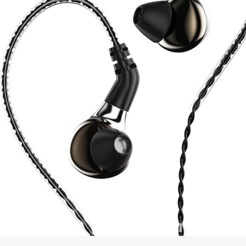 Audifonos i öronövervakning HiFi-headset kabelansluten hög kvalitet för svettbeständig och sport