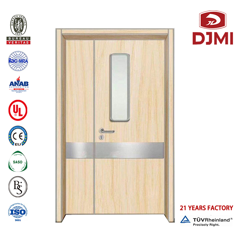 Specialiserad Steel Wooden Door Main Gate Colors Hospital Dörrar Nya inställningar Moulided Mor and Son Room Door Chinese Hospital Furniture Teak Wood Design Inre dörr