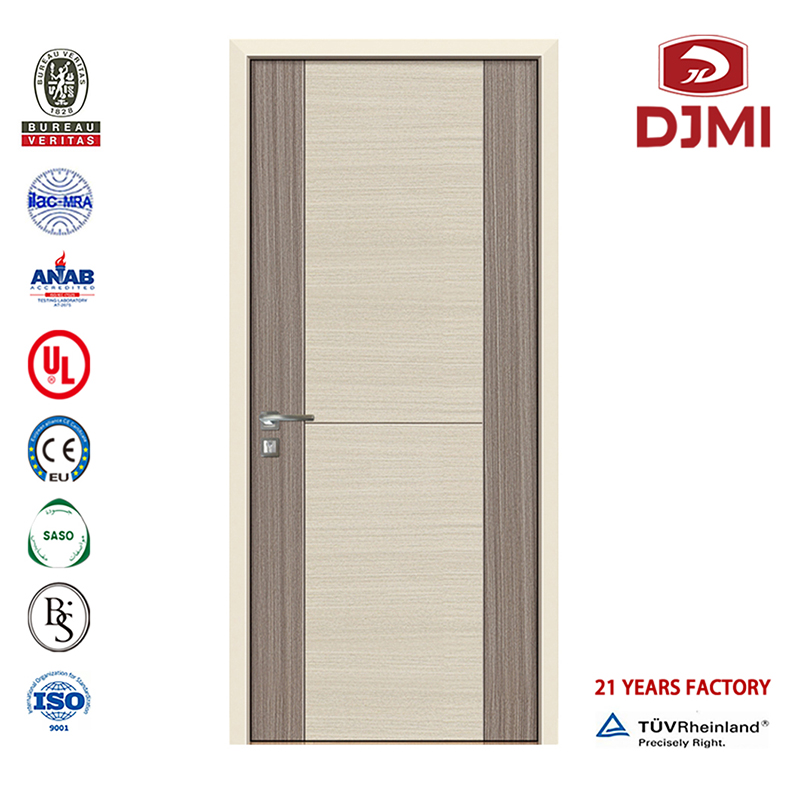 Hög kvalitet Teak Platt Melamine Modern Solid Wood Exterior Door Billig Hdf Hud Melaminskurar Platt trärums Design Anpassad Molted Skin Security Melamine Flush Woods Inre dörr