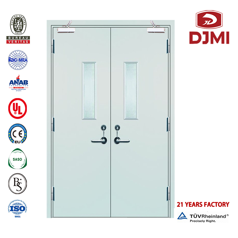 Hög kvalitet på bästsäljbar säkerhet Flush Ul Flat Steel Fire Doors Cheap Doors With Glass Intertek Europe Rated Stainless Steel Hotel Fire Door anpassade Panic Bar Doors Enid Rated Ul Fire Door Steel