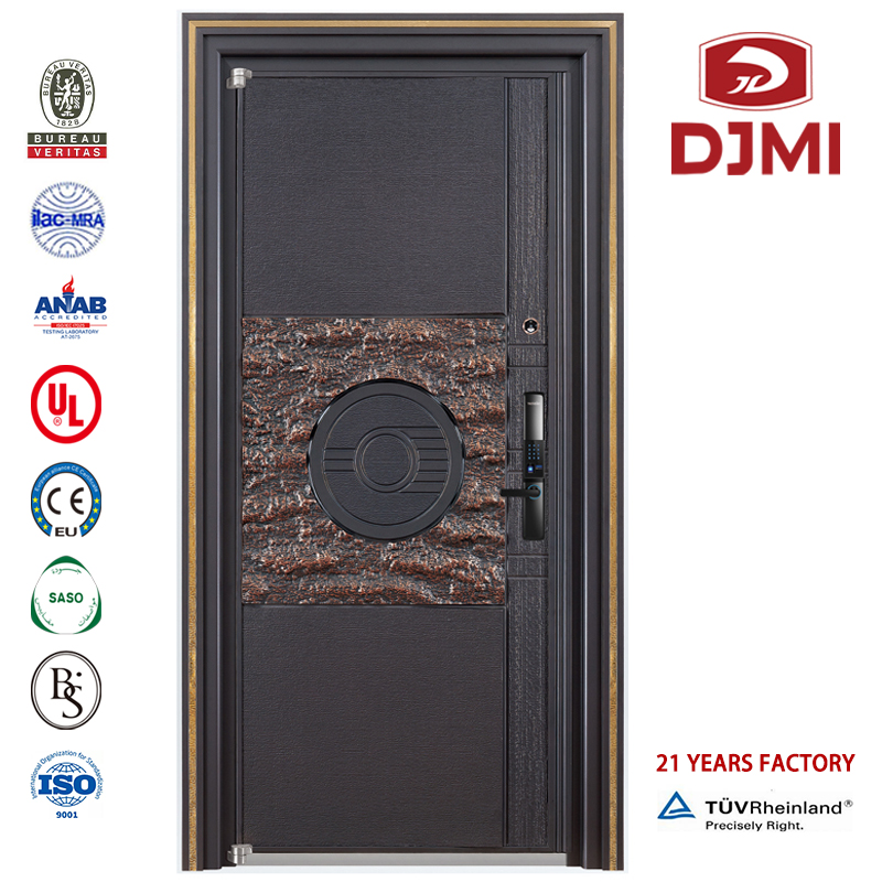 I Indien Armour Safty Wood High Quality Armed Door New Inställningar Wood Designs i Pakistan Steel Wood Designs Armed Door Chinese Factory Solid Designs Dekorative Interior Door