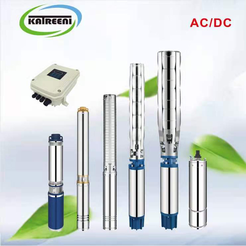 6 tum 8 tum rostfritt stål nedsänkbart borrhål djupt brunn vertikalt solvattenpump med flera steg