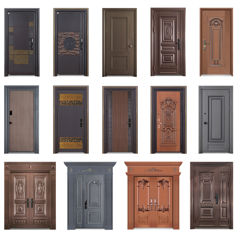 Billig huvudsaklig design för portarna Turkish Security Armoured Front Doormowted Teak Main Designs I Indien Armour Safty Wood High Quality Armed Door