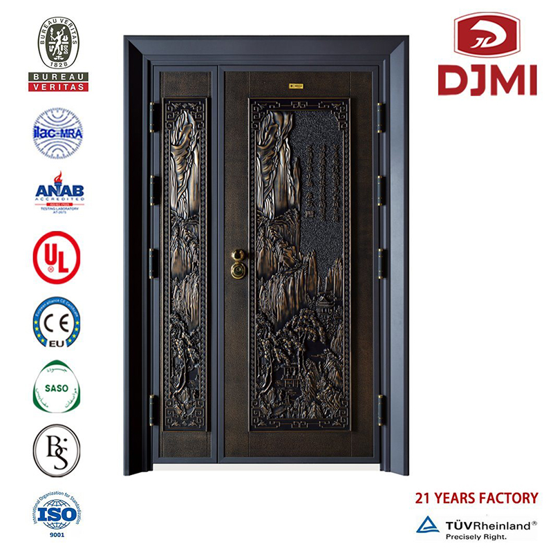 Ny China Suppliers Exterior Security Design External Steel Door Brand New Home Design for India Exterior Security Steel Door Hot Selling Iron Main Entrance Doors Grill Design Ing Double Leaf Steel Door Price