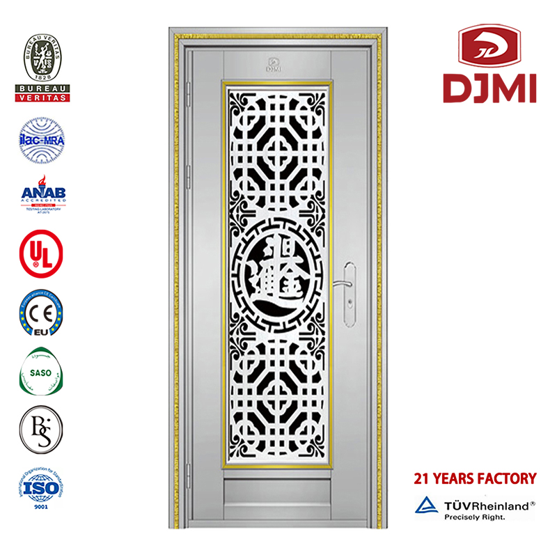 Med Iron Grill Design Stainless Steel Safety Door Egen Hög Kvalitets Design Energisparande Säkerhets Stainless Steel Screen Door Nya inställningar Design I Superior A Class Lock System Stainless Door Stainless Steel Security Doors