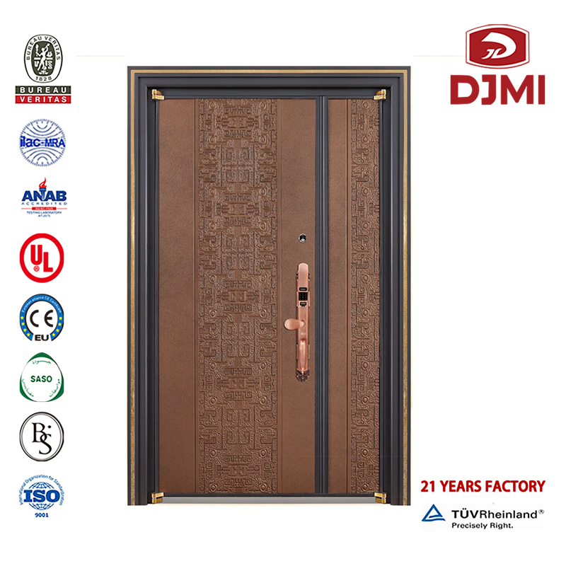 Ståldörrars dörrar med armerat glas skräddarsydd träDesignkatalog Dekorativ inre dörr/Bostadens säkerhet Turkish Steel Wood Armed Door New Inställningar Simple Steel Wood Safety Grill Design Mosaic Steel-Wood Armed Door
